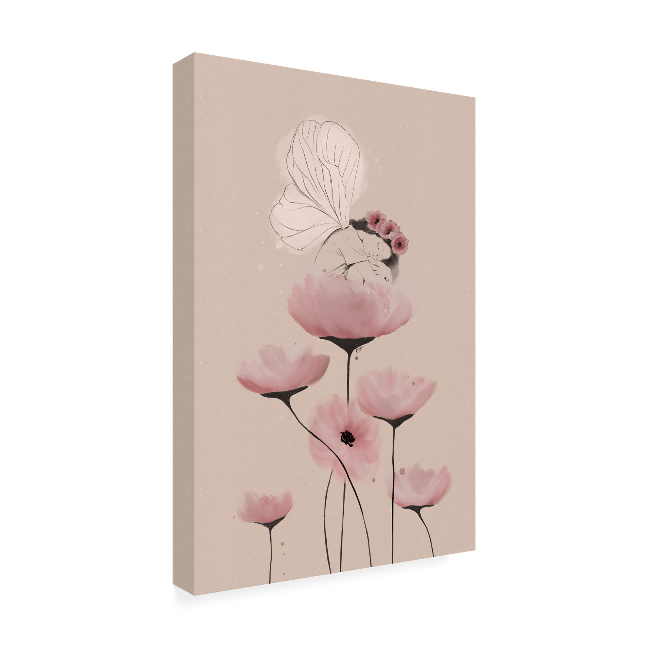 Canvas Wall Art - Christina Palm 'Valentina' Wall Art for Living Room, Bedroom, or Office Décor by Trademark Fine Art - 30 x 47 Inches