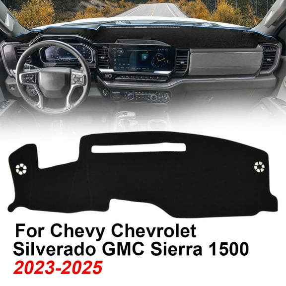 Dashboard Cover Non-Slip Dash Mat For 2022-2025 Chevy Silverado/GMC Sierra 1500
