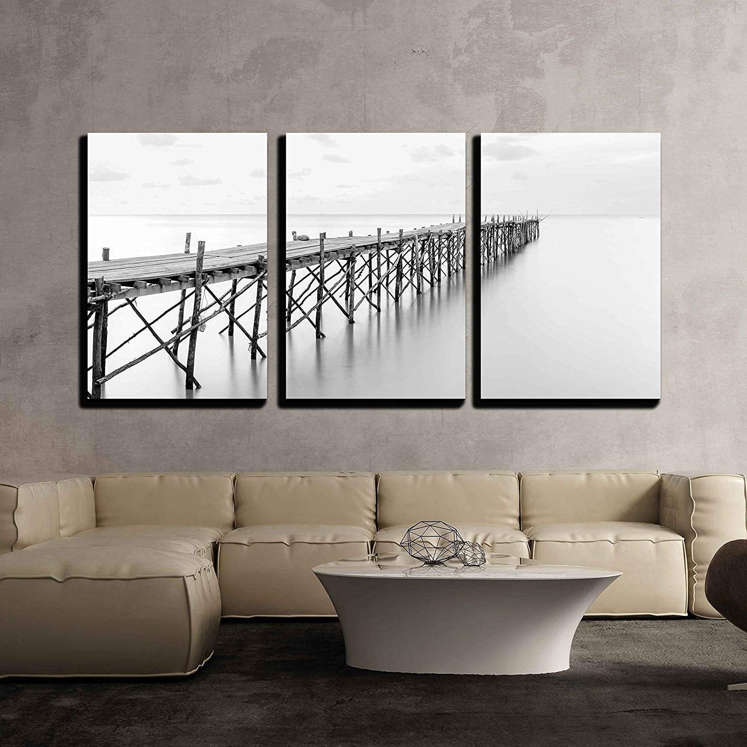 Black And White Canvas Mountain Wall Decor : photographic picture print