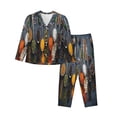 thumbnail image 1 of Balery Various Herbs And Spices In Spoons Conjunto de Pijama con Estampado para Mujer, Conjunto de Dos Piezas con Manga Larga, Ropa de Dormir Suave con Bolsillos, Pijamas Cómodos-Small, 1 of 7