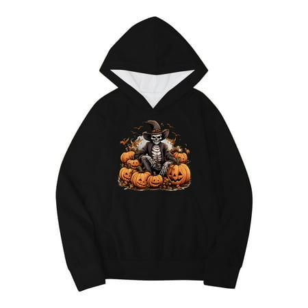 

Baby Girl Clothes Youths Girls Halloween Pumpkins Letters Prints Hoodie With Pocket Casual Pullover Girls Sweatshirts Boys Toddler Kids Little Girl s Long Sleeve Sweatshirts Tops(Size:18-24 Months)
