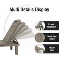 thumbnail image 3 of Techmilly Oversized Outdoor Chairse Lounge Chair，Extra Widen Chaise with Cup, 3 of 7