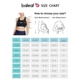 thumbnail image 3 of BALEAF Women's Modest Swim Bra Full Coverage Athletic Padded Bikini Bra Top Upf50+ Black 36, 3 of 8