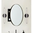 thumbnail image 3 of TEHOME Oil Rubbed Bronze Round Medicine Cabinet, 24 inches Diameter, Surface Mount, 3 of 8