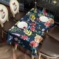thumbnail image 4 of Pioneer Flower Floral Print Pattern Rectangle Tablecloth 60"x120",Waterproof Polyester Rectangle Table Cloth, Wipeable Spillproof Polyester Tablecloth for Dining, Camping, Indoor and Outdoor, 4 of 6