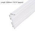 thumbnail image 3 of Uxcell Frameless Glass Shower Door Sweep Seal Strip F-Type with 3/4"(20mm) Drip Rail - 3/8"(10mm) x 78.74", 3 of 4