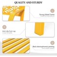 thumbnail image 3 of QISHENSHUI 50" Outdoor Bench Metal with Floral Back, Garden Bench Front Porch Bench for Yard Patio Entryway Park Outside, 800lb Capacity - Yellow, 3 of 9