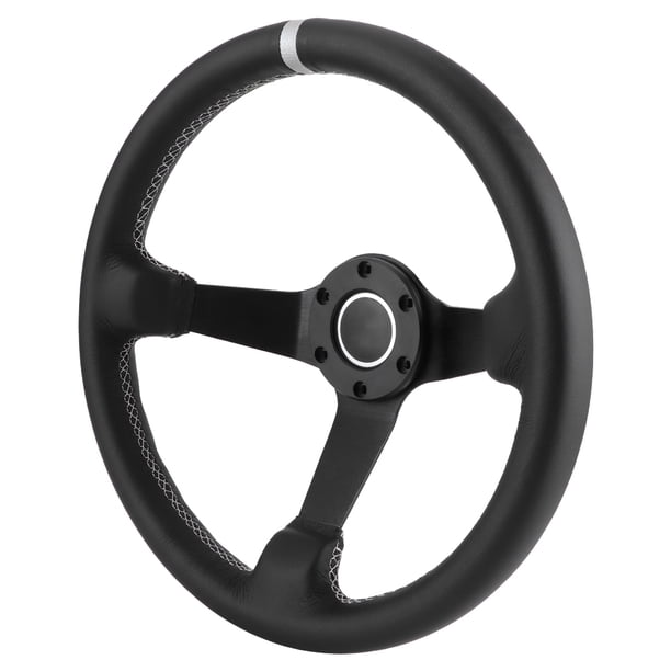 Volante De Carreras KIMISS 14 Pulgadas - Universal, Aleación De Aluminio Y Poliuretano, Color Negro