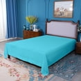 thumbnail image 3 of Ntbay Premium 1800 Series Microfiber Twin Extra Long Flat Sheet with 4 inches Hem, Ultra Soft and Breathable Top Sheet, 66x102 inches, Blue, 3 of 5