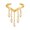 Gold-1, variant on Open Ring for Women, Gold V Shape Faux Pearl Tassel Statement Jewelry for Daily Parties Fau Pearl Tassel