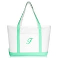 thumbnail image 2 of DALIX Women's Premium Tote Bag Shoulder Bags Monogrammed Mint Green F, 2 of 8