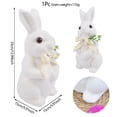 thumbnail image 7 of 8"H Foam Rabbit Statue Bunny with Sunflowers Sculpture Outdoor Statues Indoor Decor Animal Ornament for Home Garden Lawn Yard Patio Balcony Gifts Birthday Easter Housewarming Christmas, 7 of 7