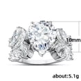 thumbnail image 2 of K-KED Fashion 925 Silver Filled Ring Cubic Zircon Women Wedding Gifts Sz 5-10-10, 2 of 5