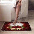 thumbnail image 4 of Alfombrillas de baño, alfombrillas de baño sin seda, alfombrillas lavables con diseño navideño, decoración de baño, 40 x 60 cm, aptas para cocina y dormitorio., 4 of 5