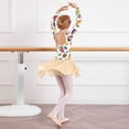 thumbnail image 4 of Grblisyd Ballet Leotards for Girls Floral Print Dance Leotards with Skirt Gymnastic Ballerina Outfit Dress Classic Long Sleeve, 4 of 6