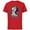 Red, variant on Disney Astronaut Goofy Space Legend - Short Sleeve Cotton T-Shirt for Adults - Customized-Athletic Heather
