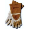 Hobart Premium Form-Fitted Welding Gloves, Leather, Beige and Brown, X-Large, Pair, Model# 770440
