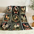 thumbnail image 6 of American Retro Rooster Medieval Country Pastoral Theme Flannel Blanket Soft Warm Perfect Gift Holiday Memories Suitable Best Friends Family Ideal Napping Camping Travel And Home Decoration, 6 of 6