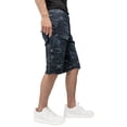 thumbnail image 3 of X RAY Mens Cargo Shorts Camo and Solid Colors 12.5" Inseam Knee Length Classic Fit Multi Pocket, Double Stitch Back Pocket - White Camo, 130, 3 of 8