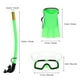thumbnail image 3 of GOOHOCHY 1 Juego de máscara de snorkel para niños, conjunto de snorkel, equipo de snorkel ligero y compacto, 3 of 8