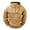 Brown, variant on Men's Knitted Jacquard Hoodie Sweatshirt with Large Pocket Long Sleeve Crewneck Quarter Zip Raglan Top