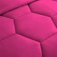 thumbnail image 5 of 1 Piece Honeycomb Design Comforter, 800 TC, 100% Egyptian Cotton, Oversized Super King Size Hot Pink Solid, 5 of 5