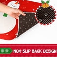 thumbnail image 4 of Christmas Area Rug Doormat, Red Snowflake Snowman Rug, Xmas Door Mat for Bedroom Living Room Kitchen, Soft Dutch Velvet Indoor Floor Mats for Holiday Festive Decoration, 17 x 30 Inch, 4 of 6