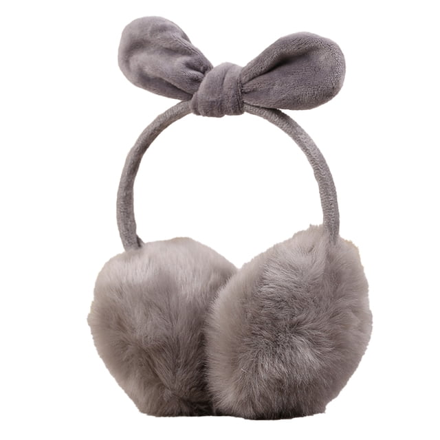 Orejeras con diseño de pajarita de amor Orejas de conejo orejeras cálidas de invierno