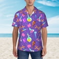 thumbnail image 2 of Honeii Chemistry Tools Print Men’s Hawaiian Shirt,Classic Button-Down Short Sleeve Shirt, for Beach, Vacation, and Outdoor Activities,X-Large, 2 of 7