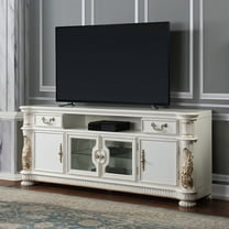 ACME Vendome TV Stand, Antique Pearl Finish