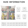 thumbnail image 5 of SHANXI Pillow Cover Striped Decorations Holiday Farmhouse Spring Pillow Case for Home Sofa Couch Decor 18x18in, 5 of 5
