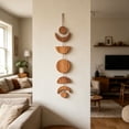 thumbnail image 6 of Gallickan Phase Wall Decor, Wooden Hanging Ornament for Bedroom Living Room Apartment Office, 1pc Moon and Sun Connected Art, Modern Boho Farmhouse Wall Art, Style B, 6 of 9