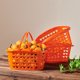 thumbnail image 5 of Fiudx Cesta de Frutas de Plástico, Diseño Portátil, Orificios Transpirables, Material Duradero, Almacenamiento Versátil, Uso Doméstico, Cesta para Frutas o Verduras, Fácil de Limpiar, Tamaño 28 X 19,, 5 of 6