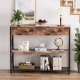 thumbnail image 3 of Credenza de Madera y Metal con 3 Niveles y 1 Cajón - Color Marrón, 3 of 9