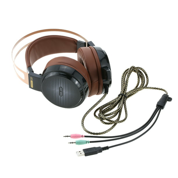 Casque de Jeu Professionnel Esport 3,5 Mm Casque Stéréo Over-Ear Écouteurs USB Câblé avec Microphone RGB Respiration LED Lumières pour PS3 PS4 Ordinateur de Bureau Ordinateur Portable