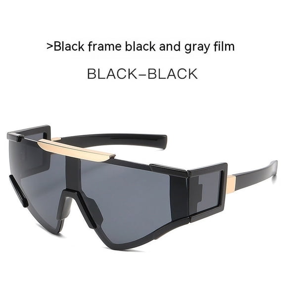 Men's Cycling Sunglasses Outdoor Sports Full Frame UV Protection Special Shaped Mirror Glasses For Men PC Frame