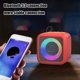 thumbnail image 4 of Altavoz Bluetooth con Luces RGB de Colores | Bluetooth 5.3 | Baja Latencia | Efecto Sonoro de Área Amplia | Batería de Alta Capacidad 500mAh | Alcance Inalámbrico de 10 Metros | 4.13x4.13x3.35, 4 of 6