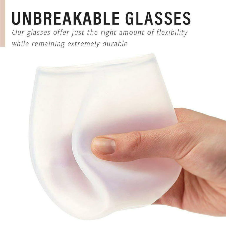 Unbreakable Portable Silicone Travel Wine Glasses & Bag — ECOccasion