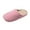 Pink, variant on Women's Cozy Winter Slippers with Striped Textured Upper and Plush Fleece Lining, Memory Foam Insole, Snug Fit Home Shoes, Size up for Comfort