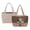 Brown - Beagle Dog Paw Print, variant on ZUXONGSY Sloth Sunflower Print Tote Bags for Women Srping Summer Outdoor Tote Bag Organizer with Side Pockets Large Capacity Reversible Shoulder Bag for Work Shopping Travel, Camel