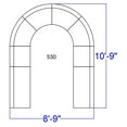thumbnail image 3 of BizChair Black LeatherSoft Reception Configuration, 8 Pieces, 3 of 6