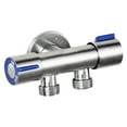 thumbnail image 1 of Household Stainless Steel Faucet with Copper Core Connector for Washing Machine Water Hose, 1 of 4