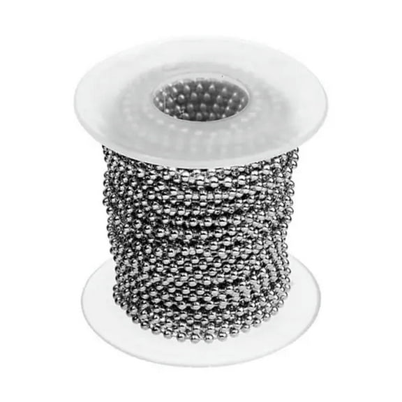U8MO 10 Meters Stainless Steel 1mm~2.5mm Metal Ball Bead Chain for Jewelry Making-2.0mm