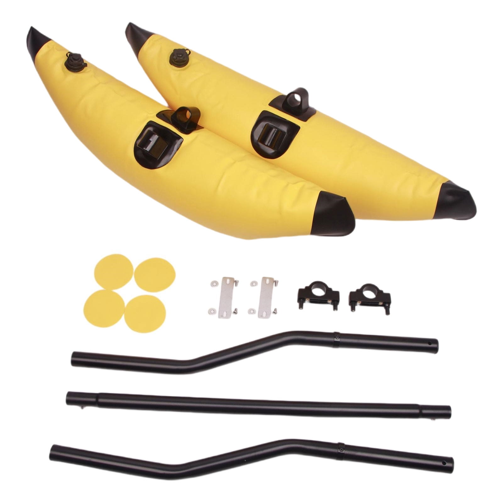 RUISINERY Kayak PVC Inflatable Float with Side Arm Rod, Kayak Boats Fishing Standing Float Stabilizer Systems Set