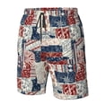 thumbnail image 4 of Salouo Marine Sailing Pattern Swim Trunks for Men,Men's Hawaiian Bathing Suit Swimsuits Quick Dry Swimming Board Shorts Beach Shorts with Pockets-X-Large, 4 of 6