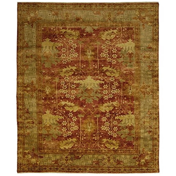 Safavieh Couture Hand-knotted Oushak Irmelinde Traditional Oriental Wool Rug with Fringe 4' x 6' 4' x 6' Indoor,Handmade Living Room,Bedroom,Dining