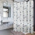 thumbnail image 1 of Cortina de ducha de 200 x 200 cm, antimoho, antibacteriana, impermeable y lavable, ideal para bañera y baño., 1 of 1