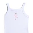 thumbnail image 2 of Wonder Nation Baby Girls' Tank Bodysuit, Sizes 0M-24M, 2 of 3