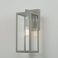 thumbnail image 7 of Globe Electric 1-Light Matte Gray Outdoor Indoor Wall Sconce Clear Glass Shade, 7 of 7