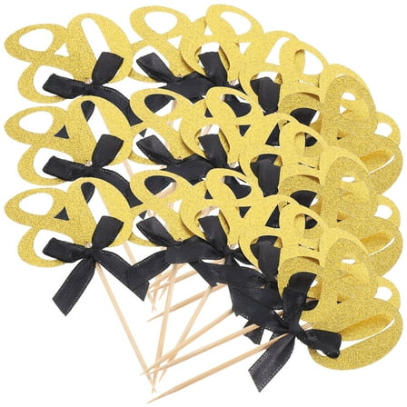 IBASETOY 20Pcs Creative Multi Color 80 Number Cake Topper Party Decor Insert for Cake Decoration